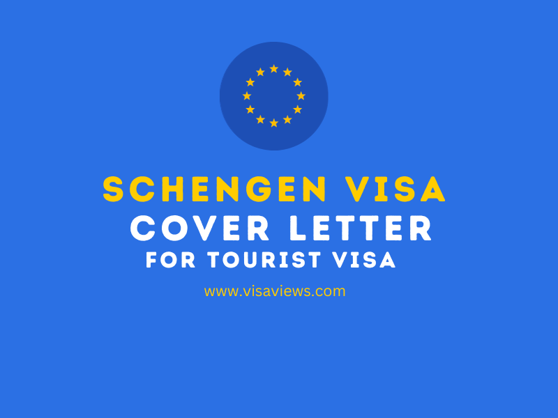 schengen visa cover letter for tourist visa